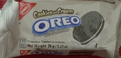 Cookies and Cream Oreo by Nabisco - Tier E kids snack