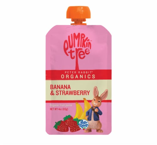 Organic Peter Rabbit Strawberry & Banana Fruit Puree by Pumpkin Tree - Tier B kids snack