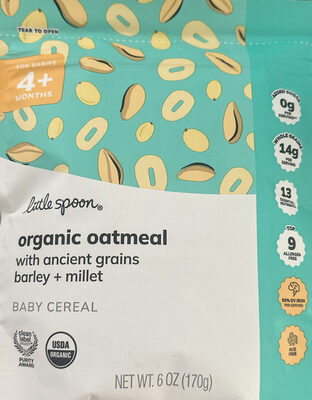 Organic Oatmeal by Little Spoon - Tier C kids snack