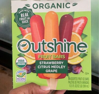Organic Outshine fruit bars by Nestlé - Tier E kids snack