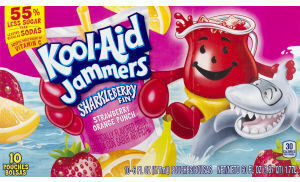 Kool aid jammers sharkleberry fin flavored drink by Kool-Aid - Tier D kids snack