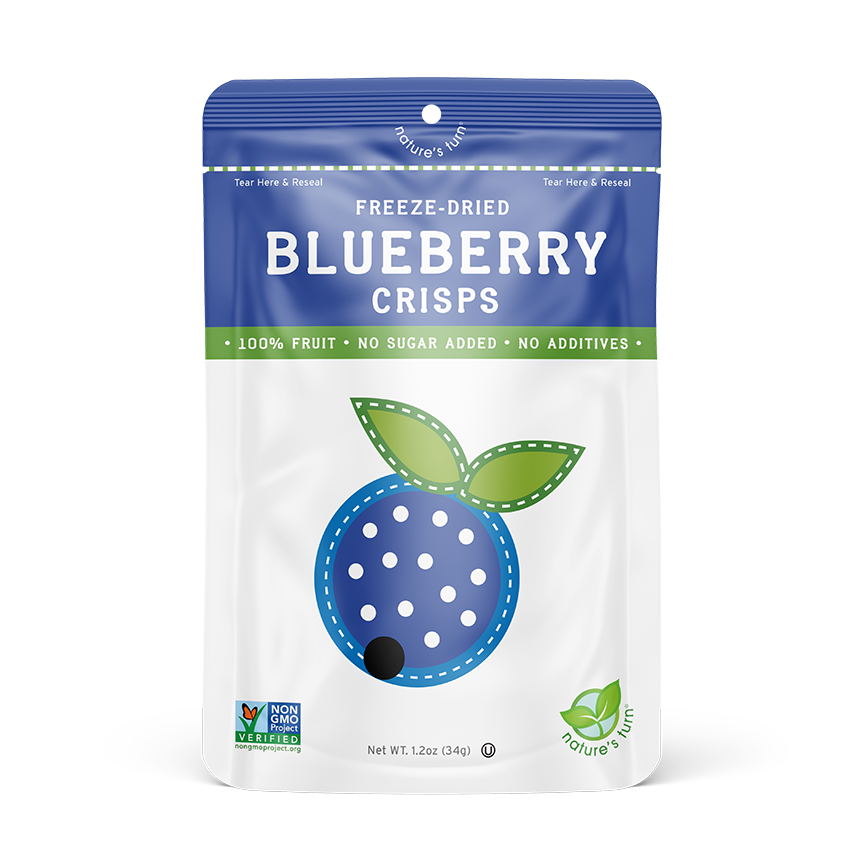 Freeze-Dried Blueberry Crisps by Nature's Turn - Tier B kids snack