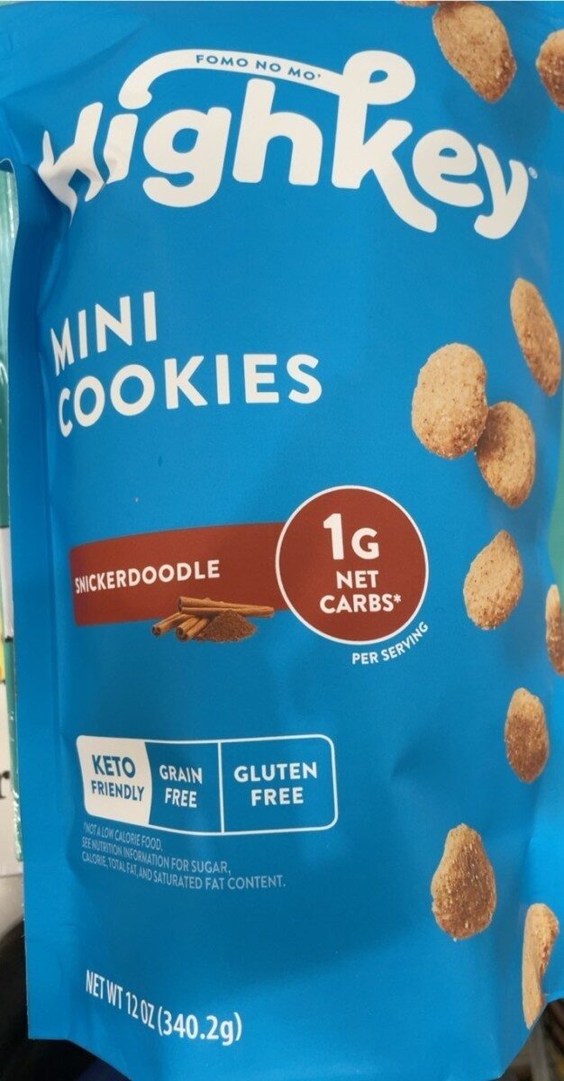 Snickerdoodle Mini Cookies by HighKey - Tier B kids snack