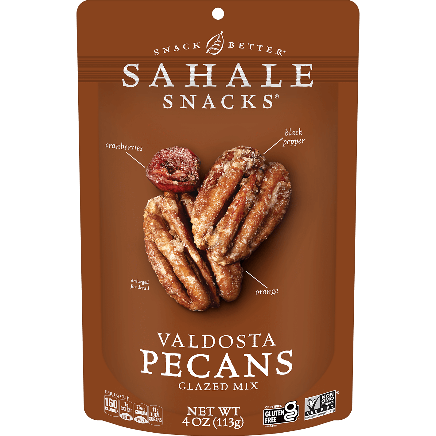 Valdosta Pecans Glazed Mix Nut Blend by Sahale Snacks - Tier E kids snack