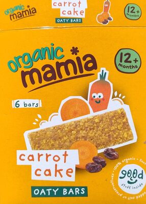 Carrot Cake Soft Oaty Bars by Organic Mamia - Tier B kids snack