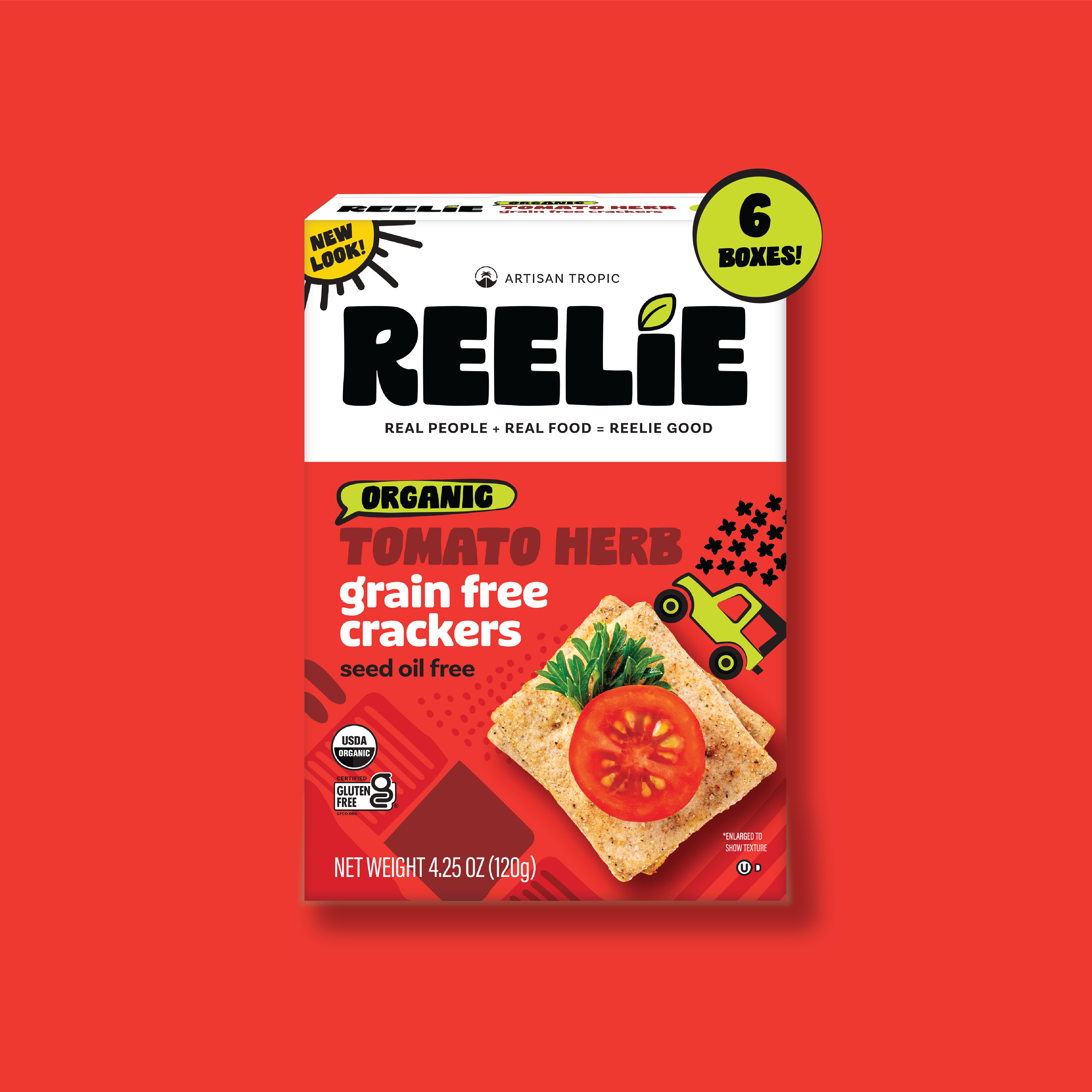 Grain-Free Tomato Herb Crackers by Artisan Tropic - Tier C kids snack