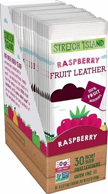 Original Fruit Leathers Raspberry by Stretch Island Fruit - Tier E kids snack