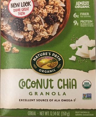 Coconut Chia Granola by Nature's Path - Tier E kids snack