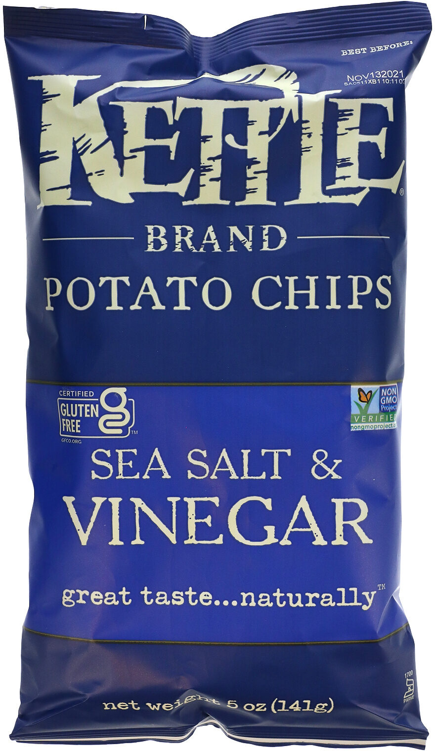 Potato Chips, Salt & Vinegar Kettle Chips by Kettle Brand - Tier E kids snack