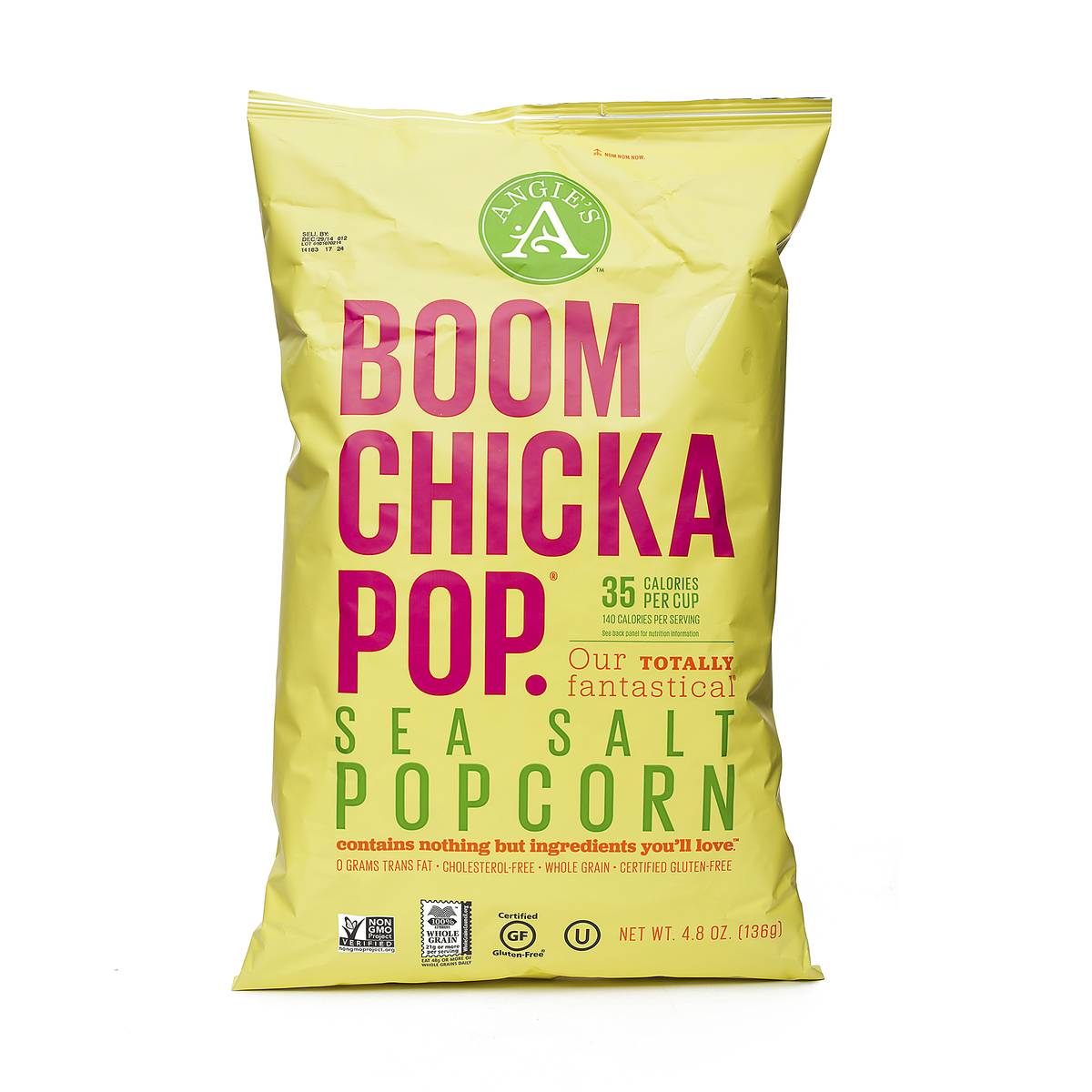Angie'S, Boom Chicka Pop, Sea Salt Popcorn, Sea Salt by Boom Chicka Pop - Tier E kids snack