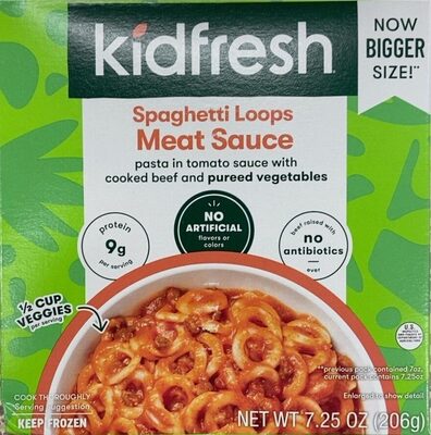 Kidfresh Spaghetti Loops with Meat Sauce by Kidfresh - Tier C kids snack