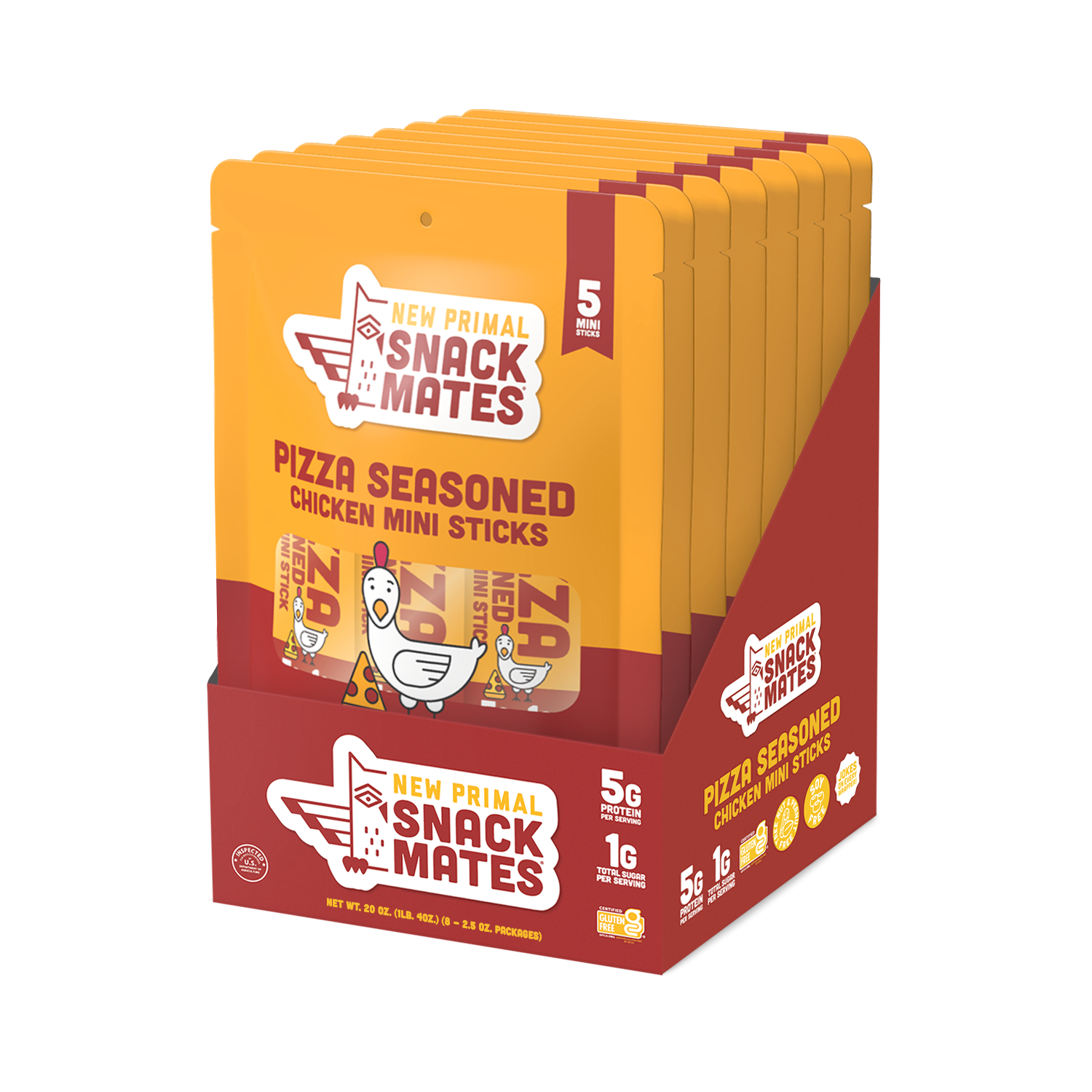 Pizza Seasoned Chicken Mini Sticks by Snack Mates - Tier C kids snack