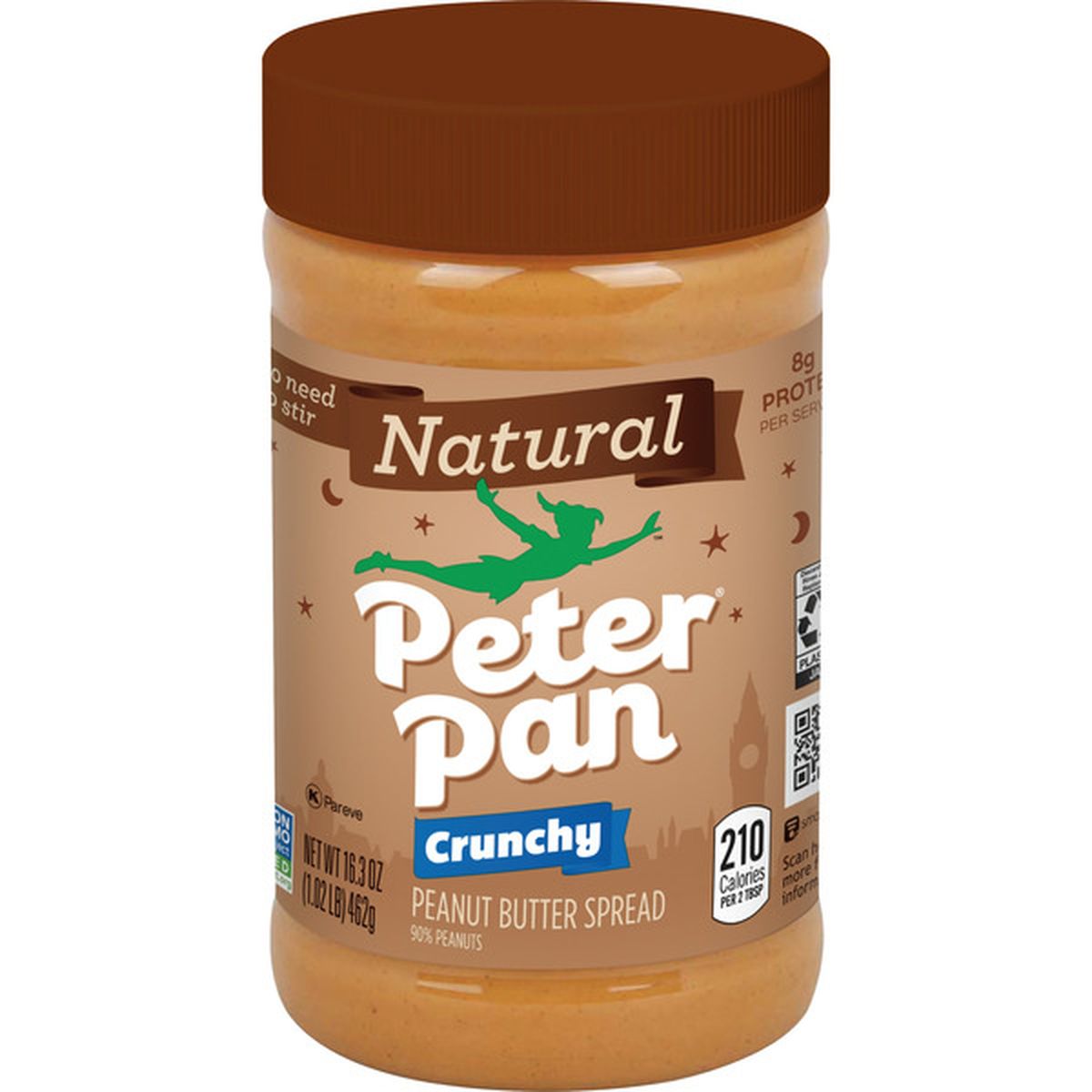 Natural Crunchy Peanut Butter Spread by Peter Pan - Tier E kids snack