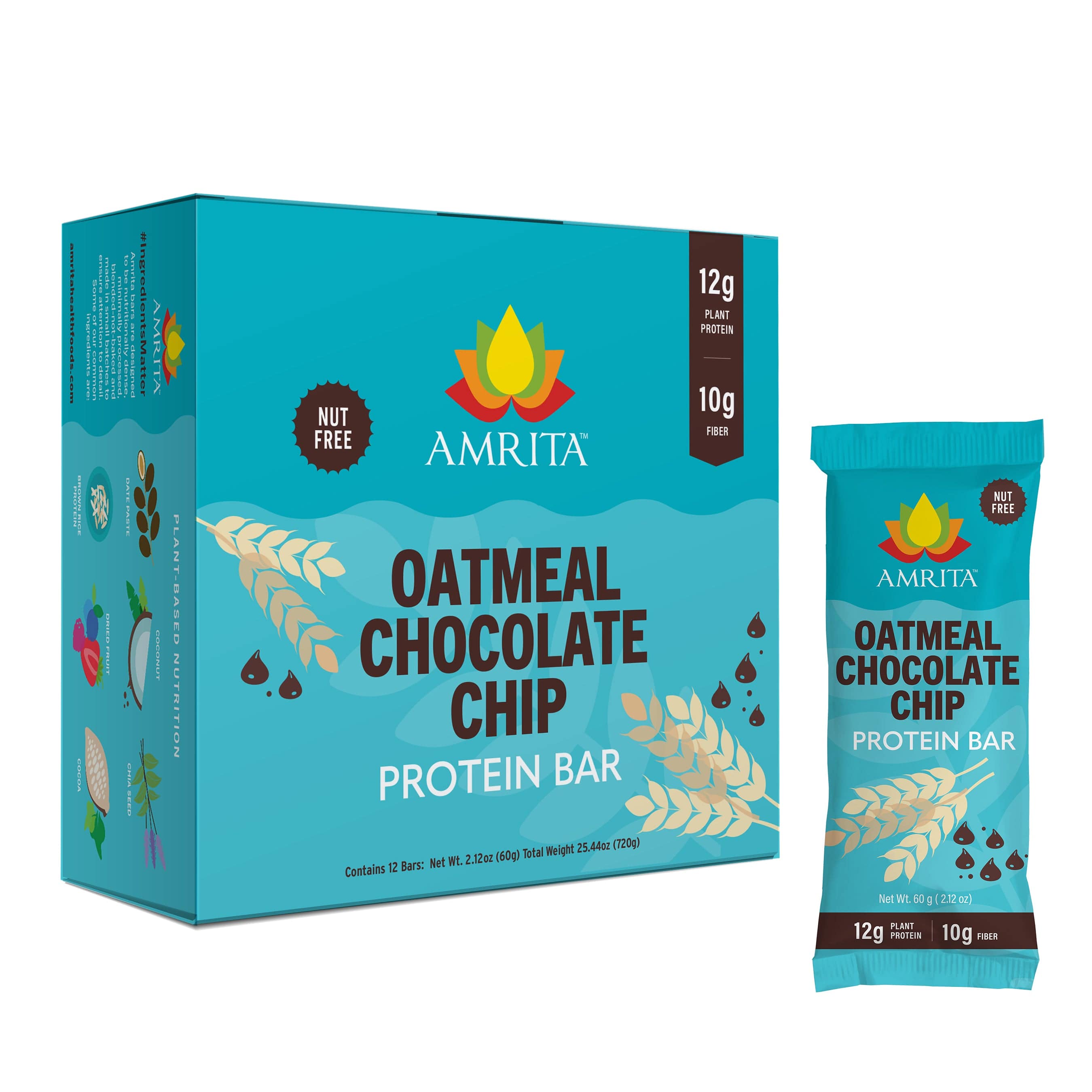 Oatmeal Chocolate Chip Protein Bar by Amrita - Tier C kids snack