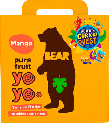 Yoyos Mango Multipack 5 x by BEAR - Tier E kids snack