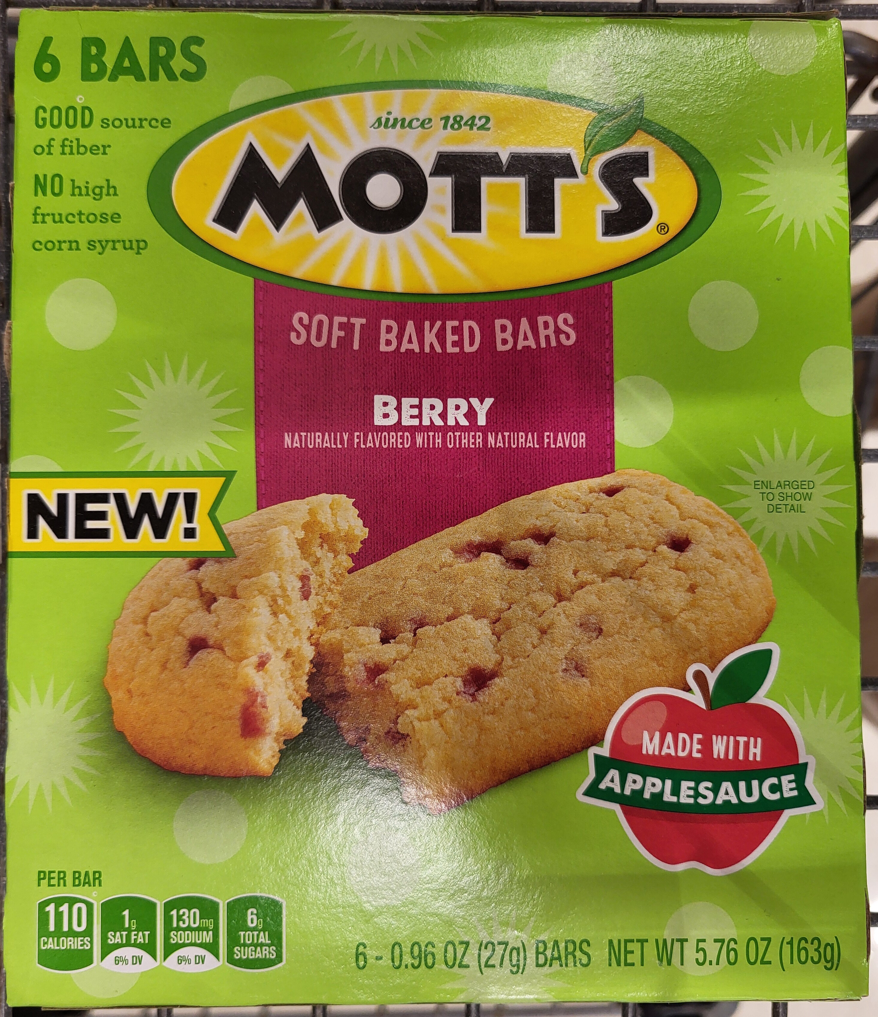 Soft Baked Bars Berry by Mott's - Tier D kids snack