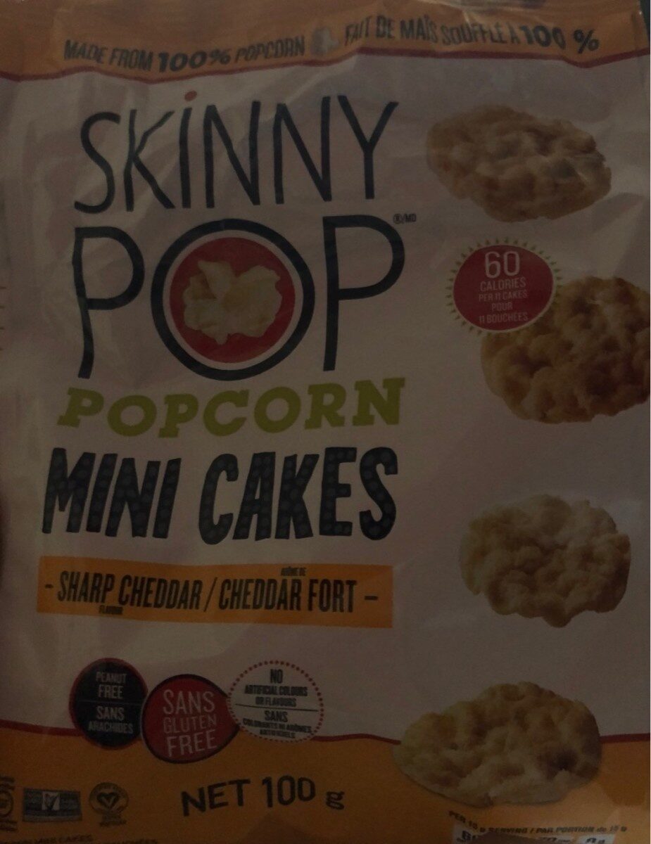 Sharp Cheddar Popcorn Mini Cakes by SkinnyPop - Tier A kids snack