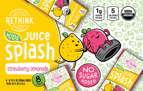Rethink Kids Juice Splash - Strawberry Lemonade by Rethink Kids - Tier B kids snack
