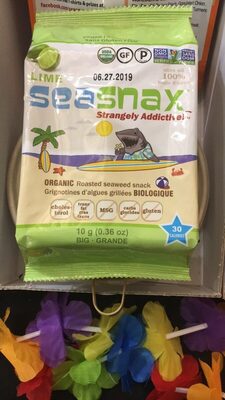 Lime Organic Roasted Seaweed Snack by Seasnax Inc. - Tier A kids snack