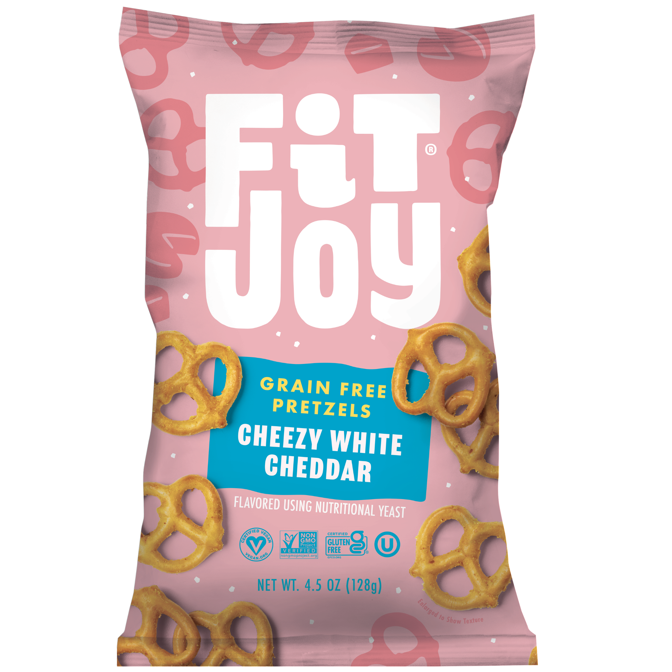 Cheezy White Cheddar Pretzel Twists by FitJoy - Tier E kids snack