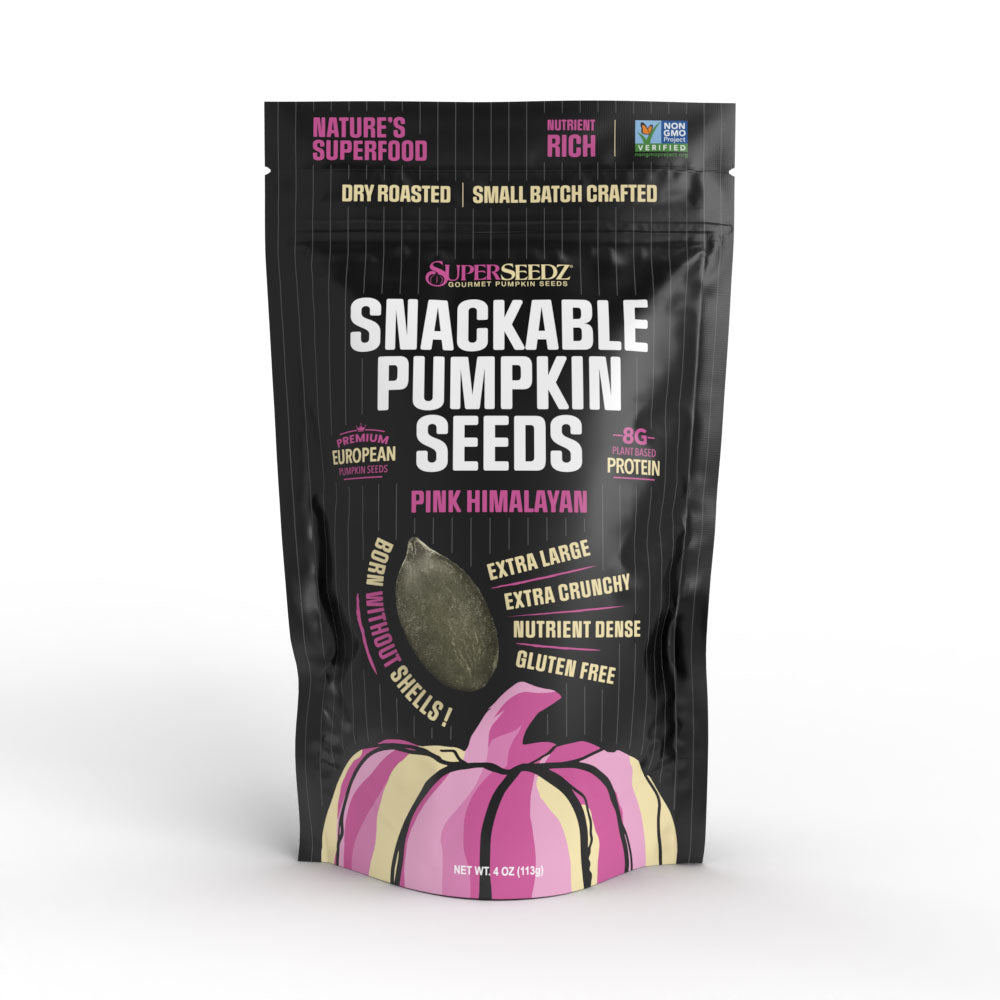 Superseedz Pink Himalayan Salt Pumpkin Seeds by Superseedz - Tier E kids snack