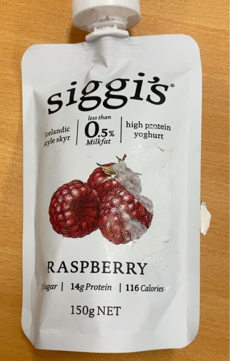 simple ingredient skyr raspberry by Siggi's - Tier B kids snack