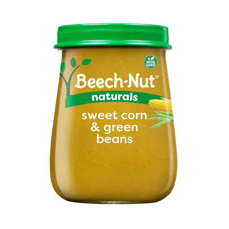 Beech-Nut Non-GMO Naturals Sweet Corn & Green Beans Baby Food Jar by Beech-Nut - Tier B kids snack