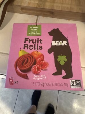 Raspberry Real Fruit Yoyos by BEAR - Tier E kids snack