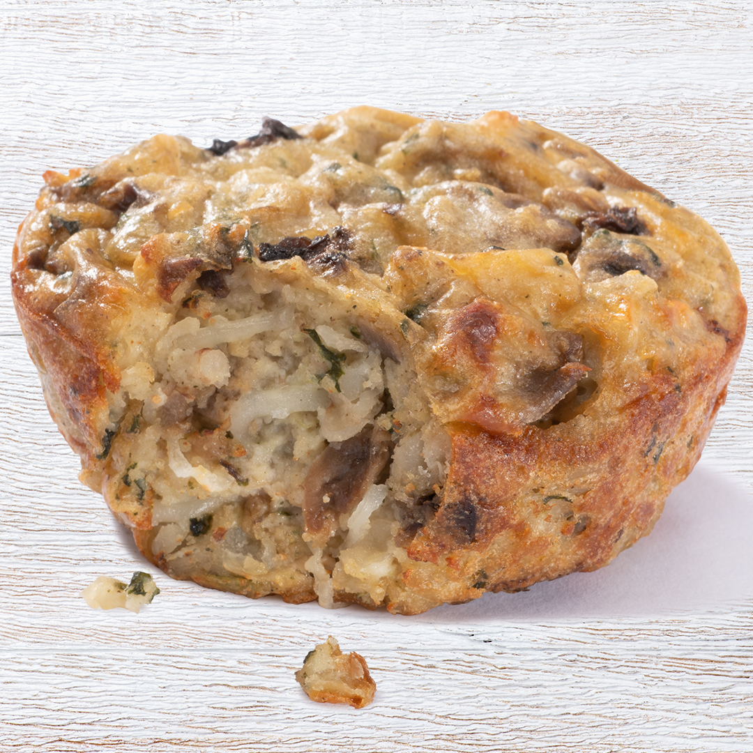 Mushroom and 3 Cheese Egg White Frittata by Veggies Made Great - Tier B kids snack
