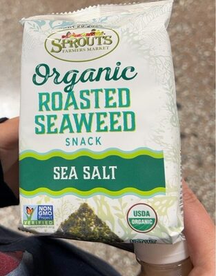 Organic Roasted Seaweed Snack - Sea Salt by Sprouts - Tier A kids snack