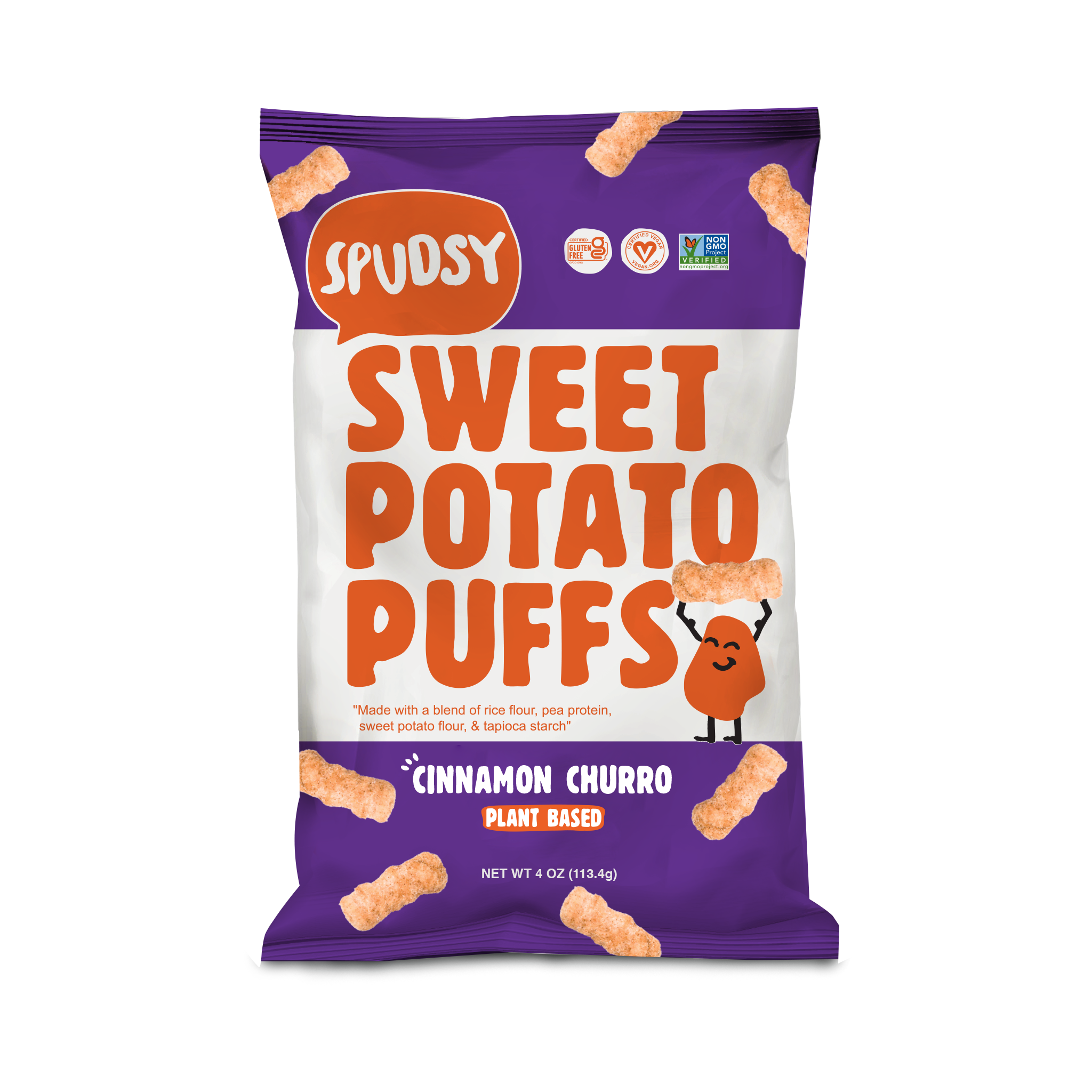 Spudsy Cinnamon Churro Sweet Potato Puffs by Spudsy - Tier D kids snack
