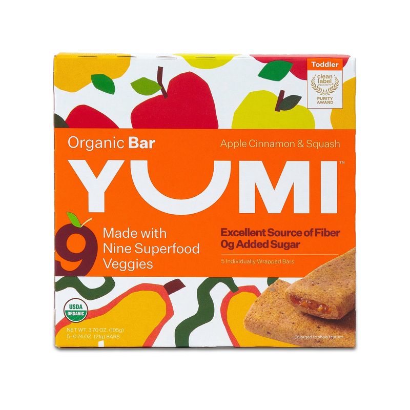 YUMI Organic Apple and Cinnamon Squash Baby Snack Bar by Yumi - Tier B kids snack