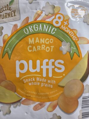 Mango Carrot Puffs by Little Journey - Tier C kids snack
