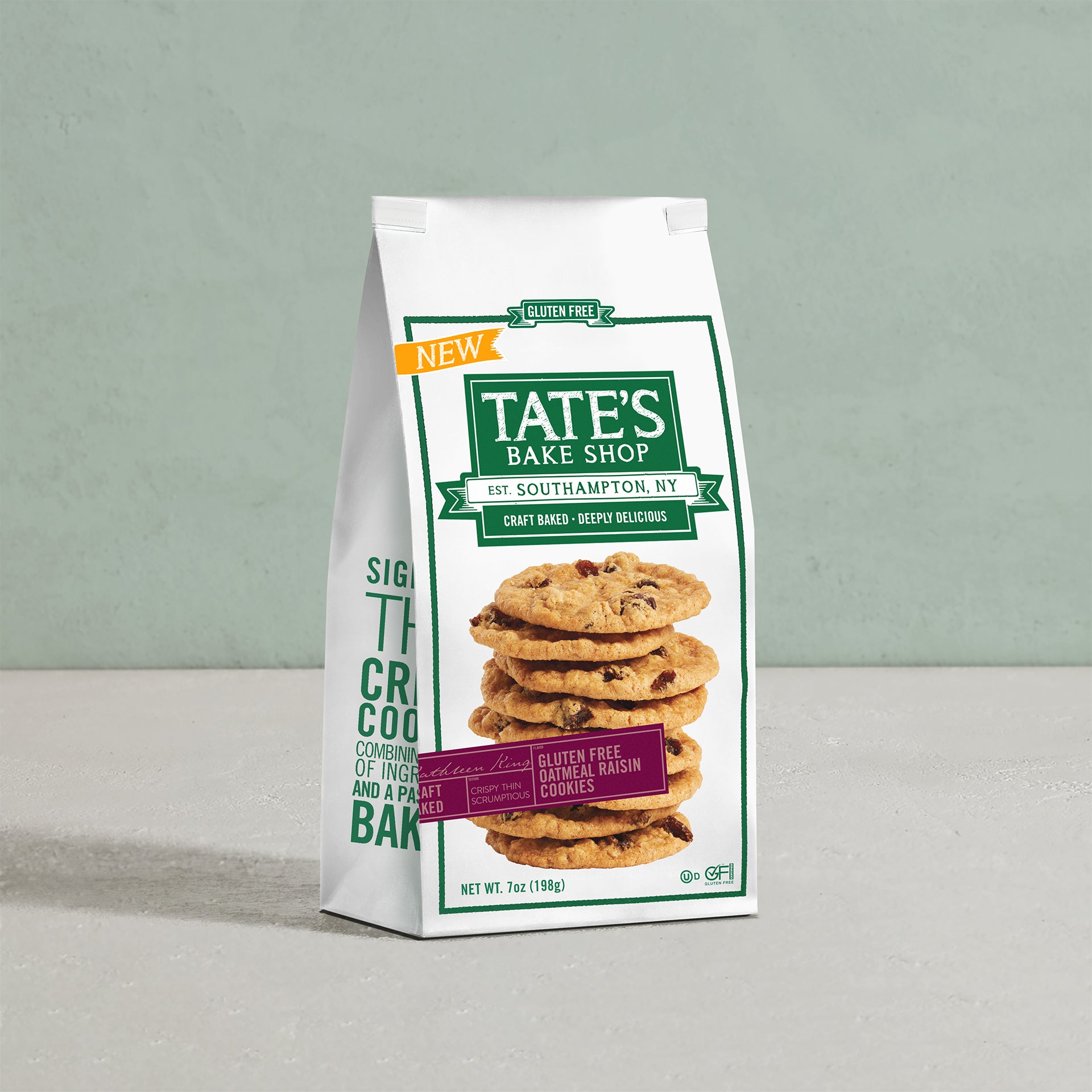 Gluten Free Oatmeal Raisin Cookies by Tate's Bake Shop - Tier E kids snack