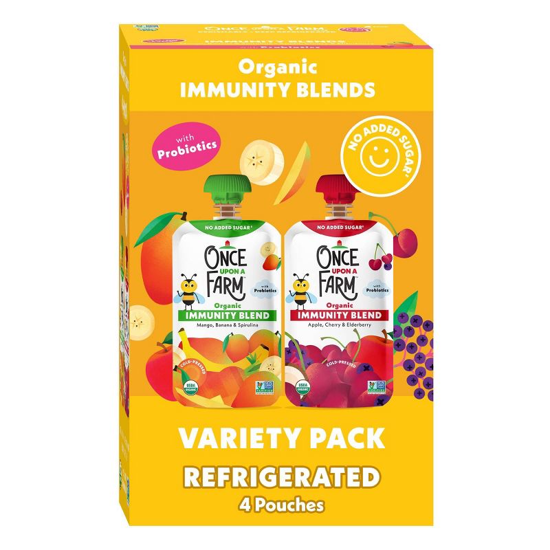 Once Upon A Farm Immunity Blend Variety Pack by Once Upon a Farm - Tier B kids snack