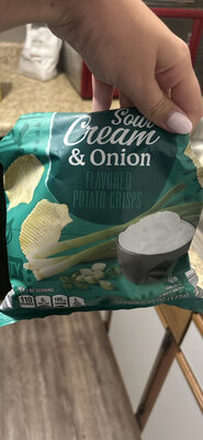 Baked Ripples Sour Cream & Onion Flavored Potato Crisps by Clancy's