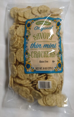 Original Savory Thin Mini Crackers by Trader Joe's - Tier A kids snack