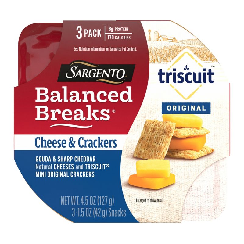 Sargento Balanced Breaks Cheese & Mini Triscuit Crackers by Sargento - Tier A kids snack