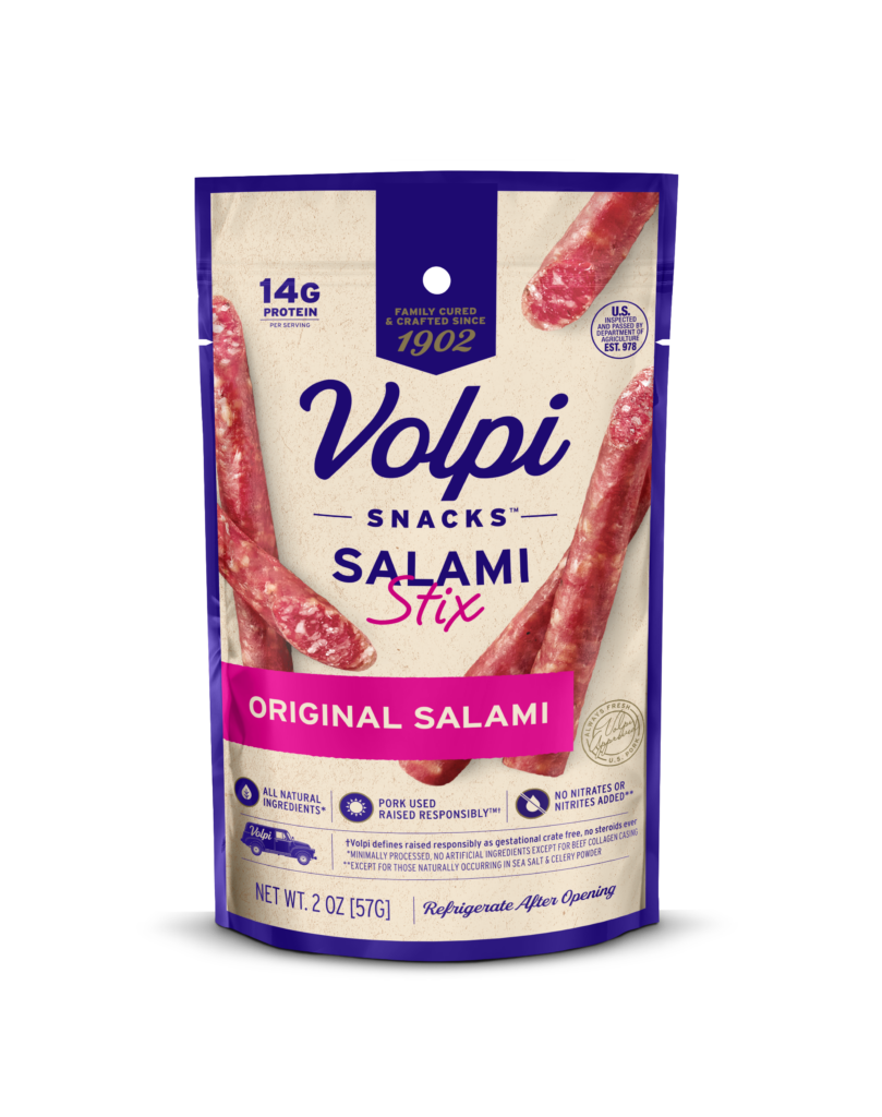 Volpi Uncured Salami Sticks by Volpi Foods - Tier A kids snack