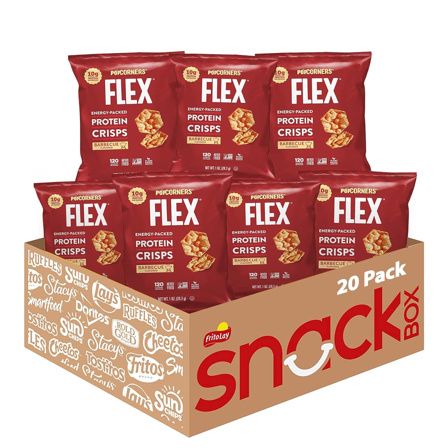 Popped-Corn Chips — Flex Protein Nacho Cheese by Popcorners - Tier C kids snack