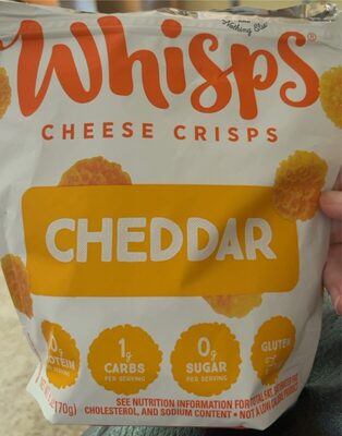 Cheddar Cheese Crisps, Cheddar by Whisps - Tier A kids snack