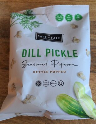 Kettle Popped Dill Pickle Seasoned Popcorn by Safe + Fair - Tier C kids snack