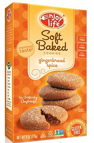Gingerbread spice soft baked cookies by Enjoy Life - Tier E kids snack