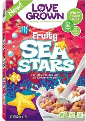 Sea stars cereal by Love Grown - Tier E kids snack