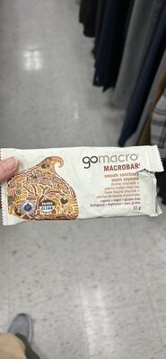 MACROBAR smooth sanctuary oasis soyeuse double chocolate + peanut butter chips bar by GoMacro - Tier B kids snack