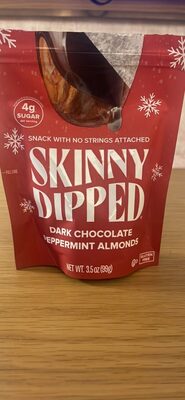 Dark Chocolate Peppermint Almonds by Skinny Dipped - Tier D kids snack