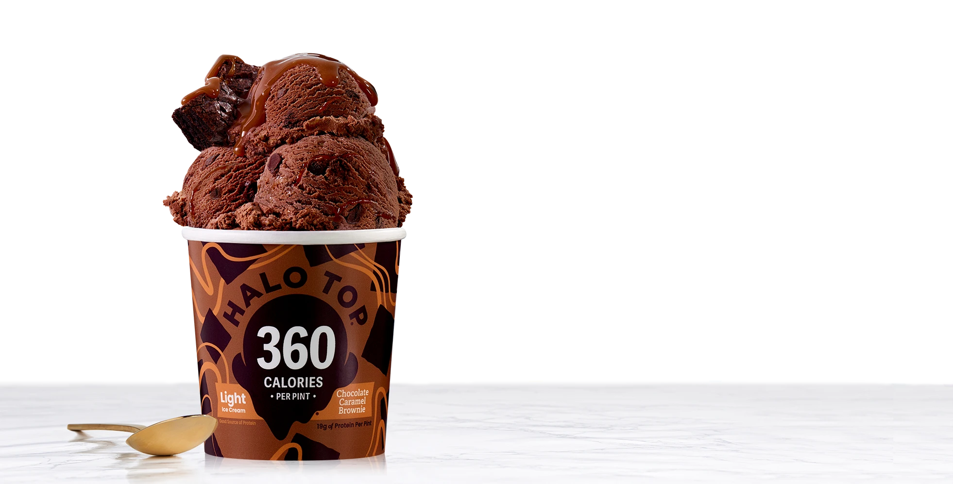 Chocolate Caramel Brownie by Halo Top - Tier E kids snack