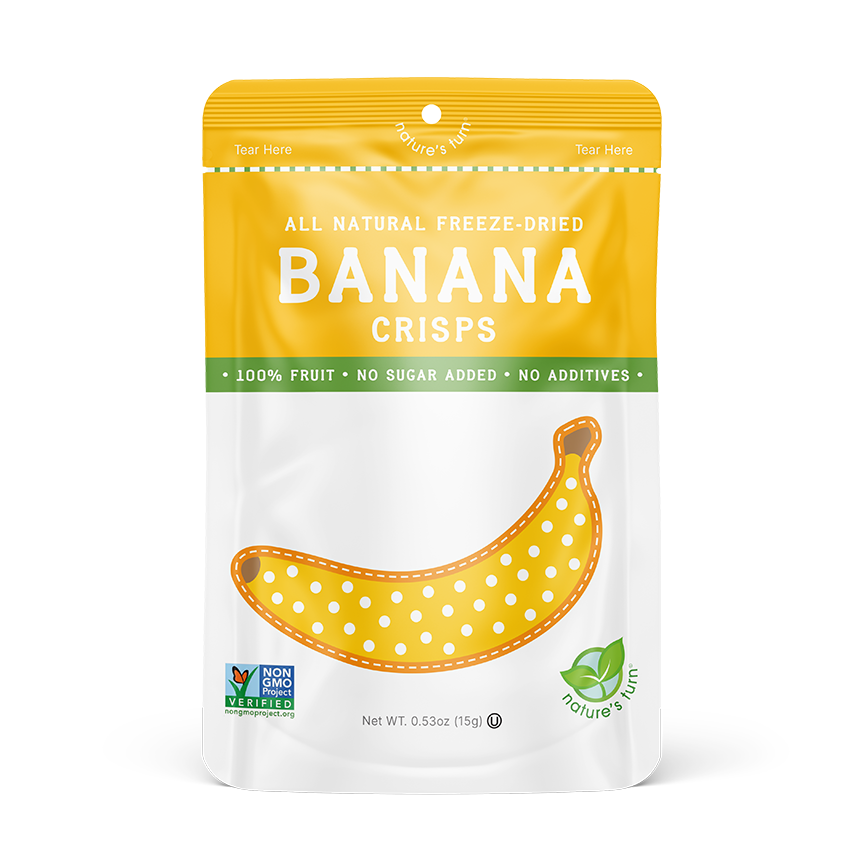 Freeze-Dried Banana Crisps by Nature's Turn - Tier B kids snack
