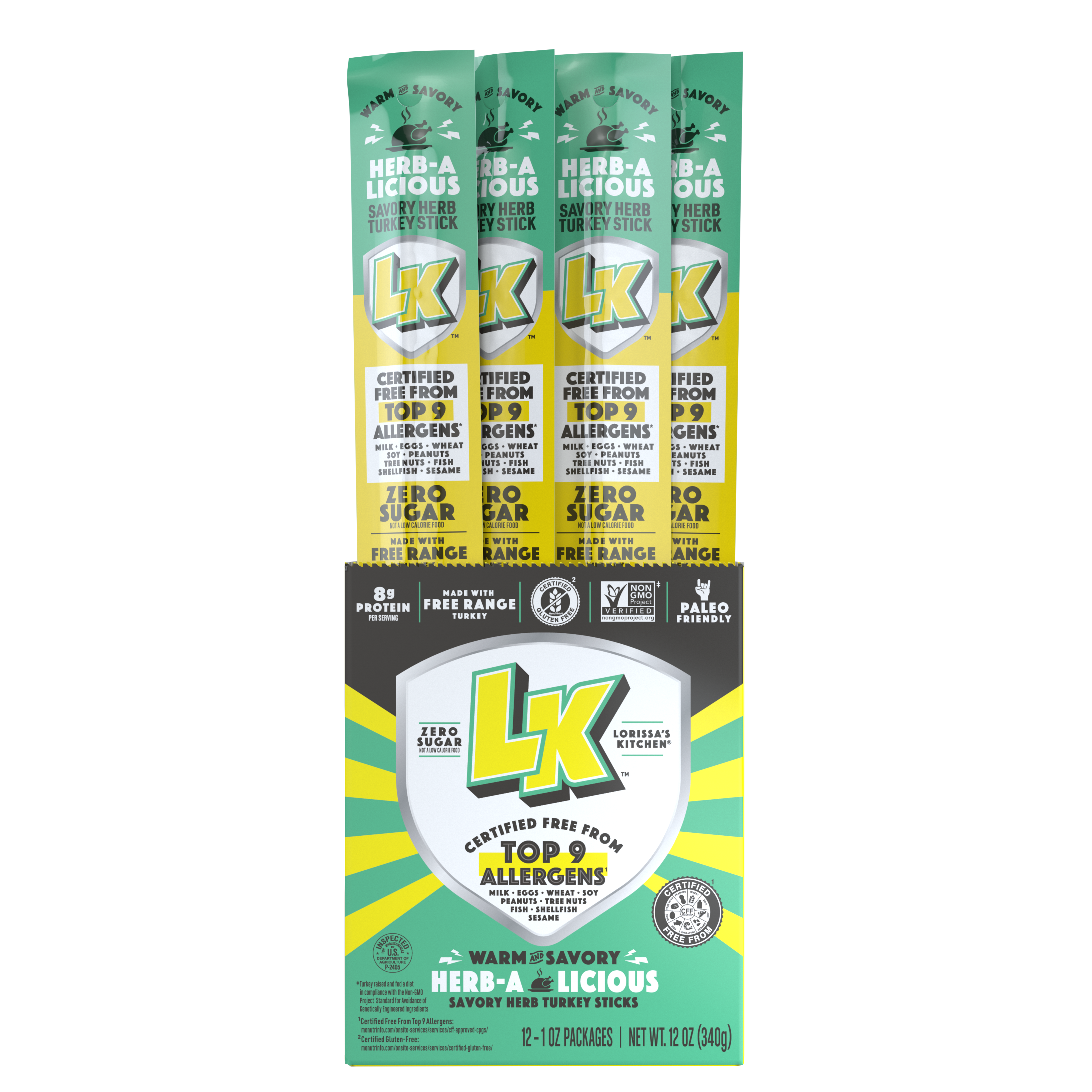 Herb-a licious Turkey Sticks by Lorissa's Kitchen - Tier B kids snack