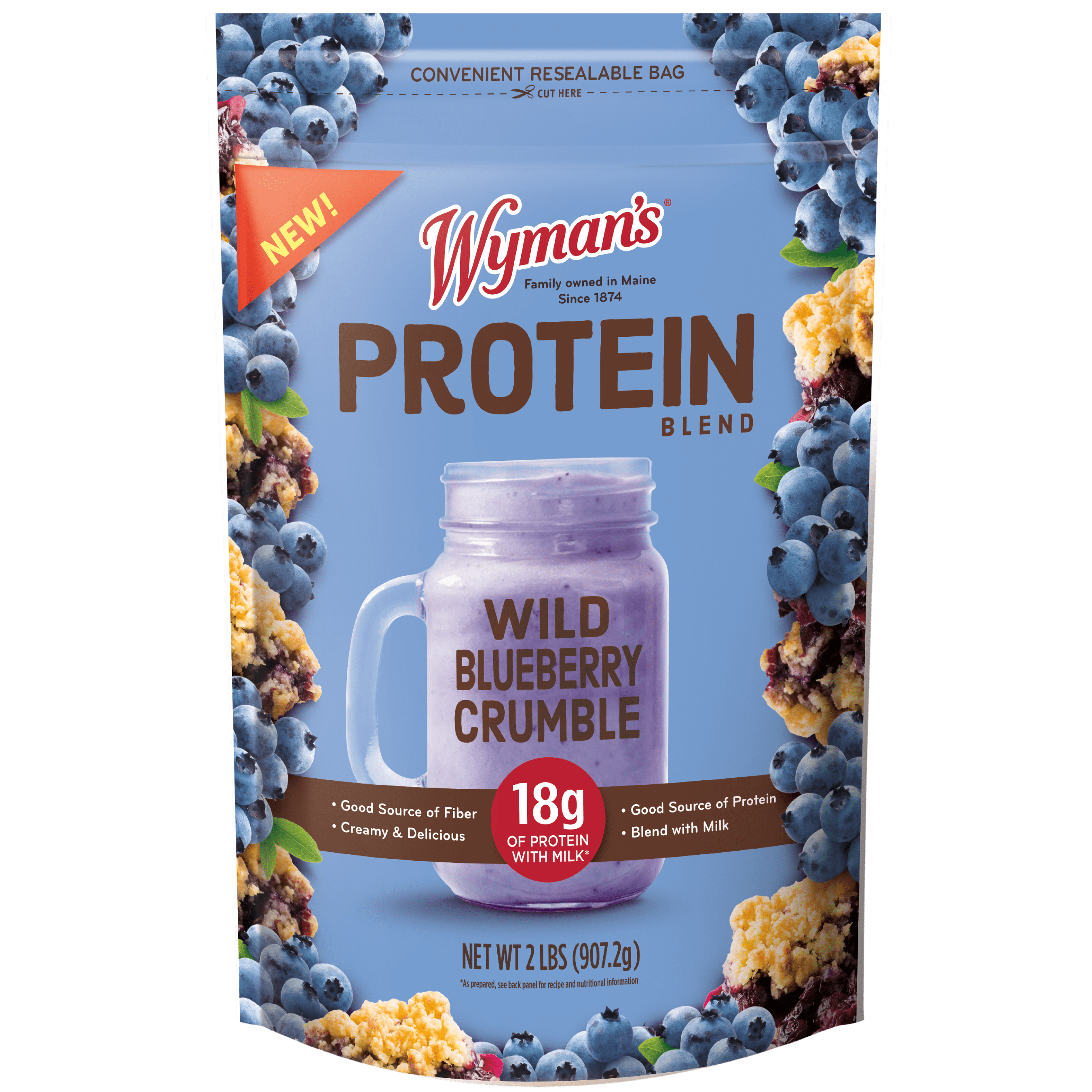 Wyman's Protein Blend - Wild Blueberry Crumble by Wyman's - Tier B kids snack